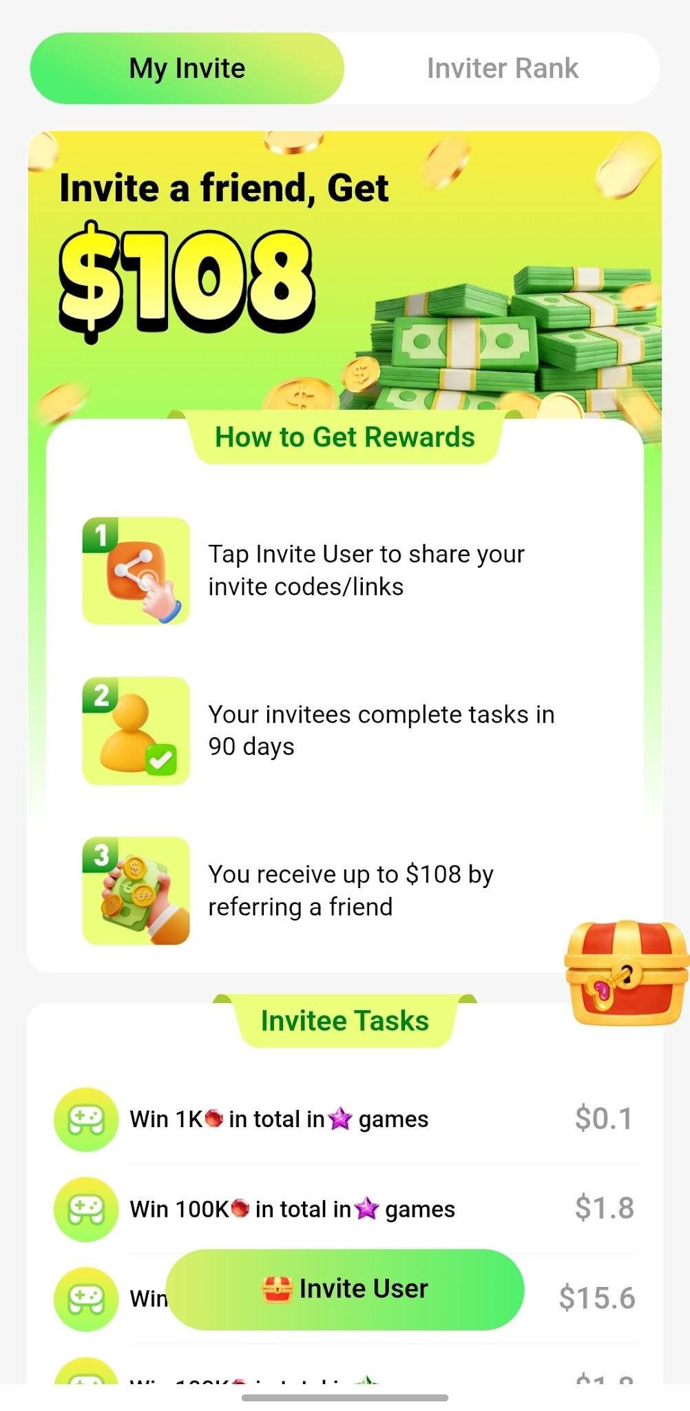 Recho Live Daily Fixed Salary interface